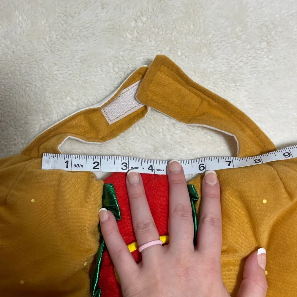 Hot Dog Costume for Dogs - Red and Tan